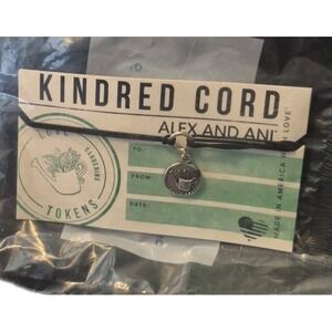 Alex and Ani Kindred Cord Bracelet  .925 Sterling Silver RARE Gardening Charm!